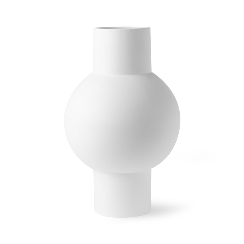 HKliving - Vase matt weiß | M
