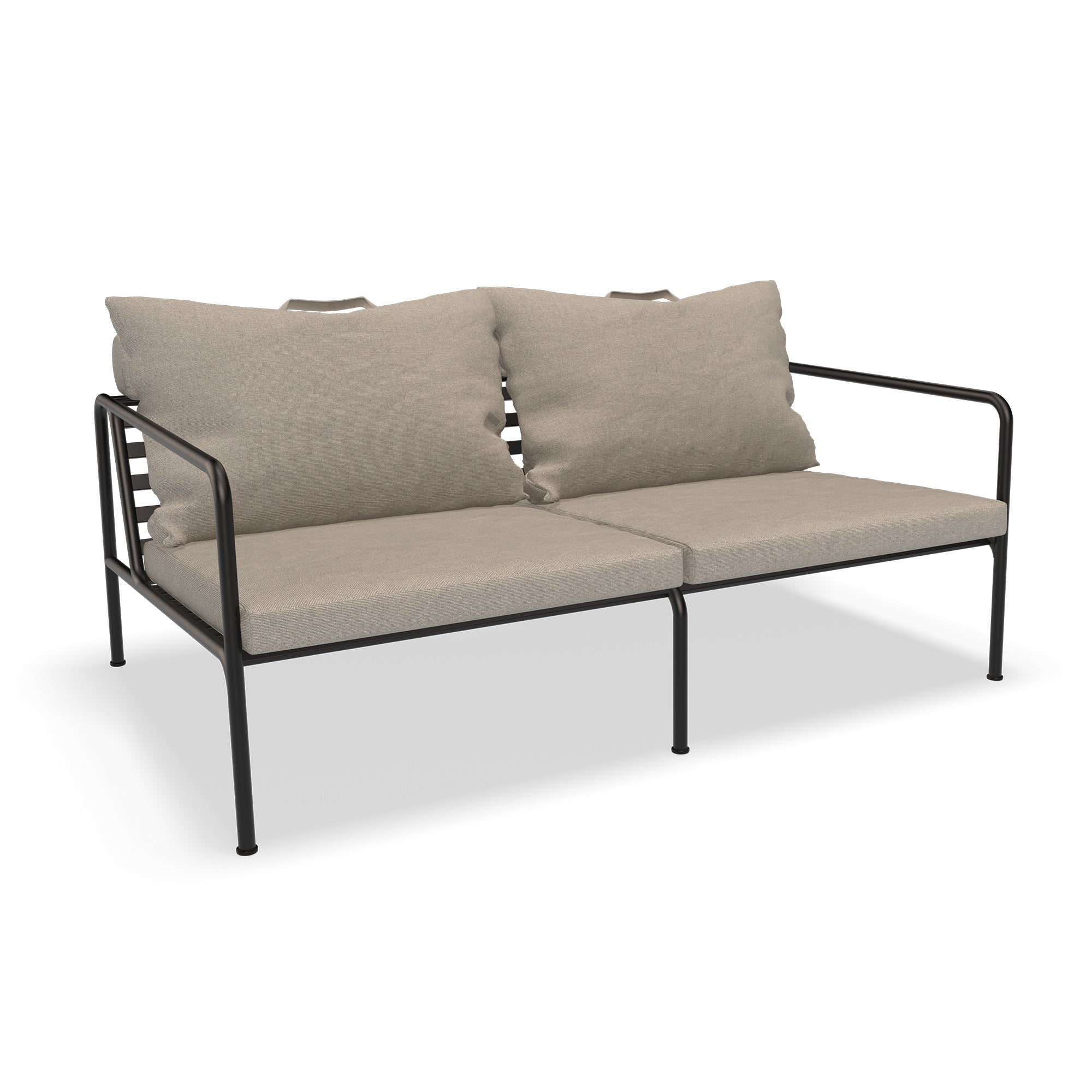 HOUE - AVON Sofa 2-Sitzer | ash / schwarz