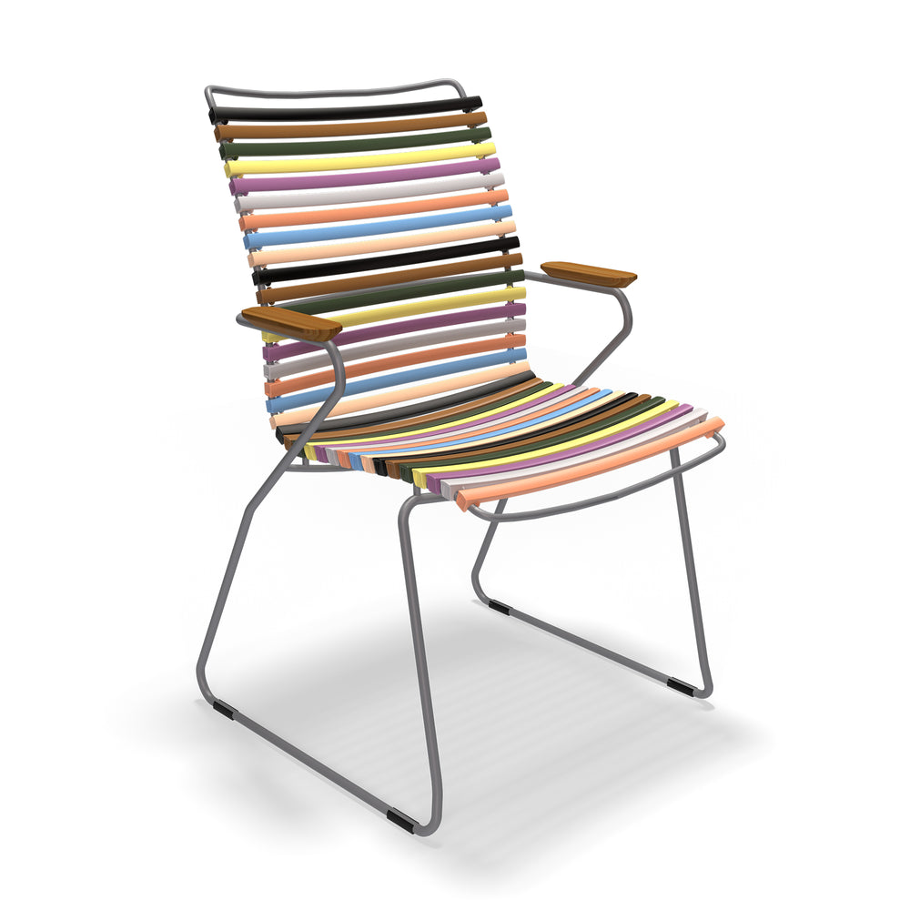 HOUE - CLICK Outdoor Dining Armlehnstuhl mit hoher Lehne | multicolor