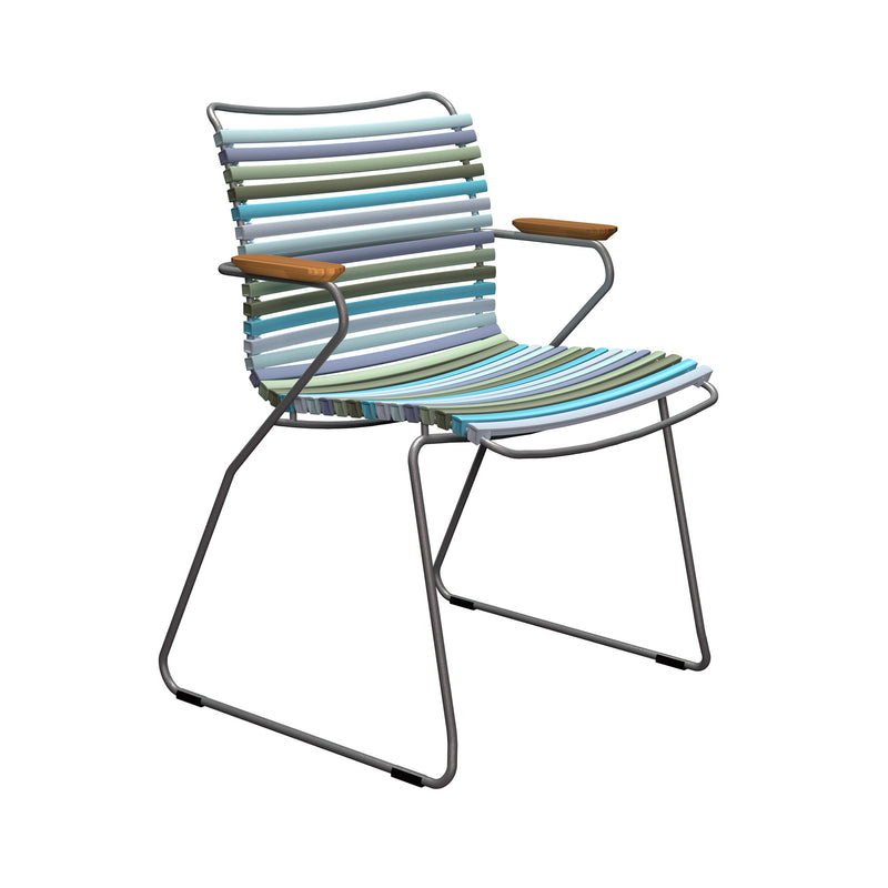 HOUE - CLICK Outdoor Dining Armlehnstuhl mit niedriger Lehne | multicolor 2