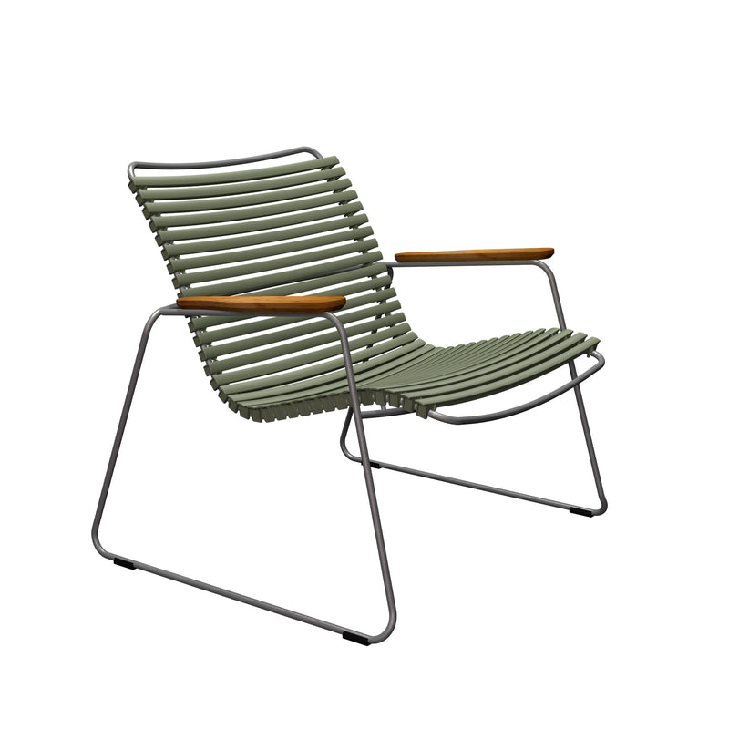 HOUE - CLICK Roomy Outdoor Lounge Chair | olivgrün