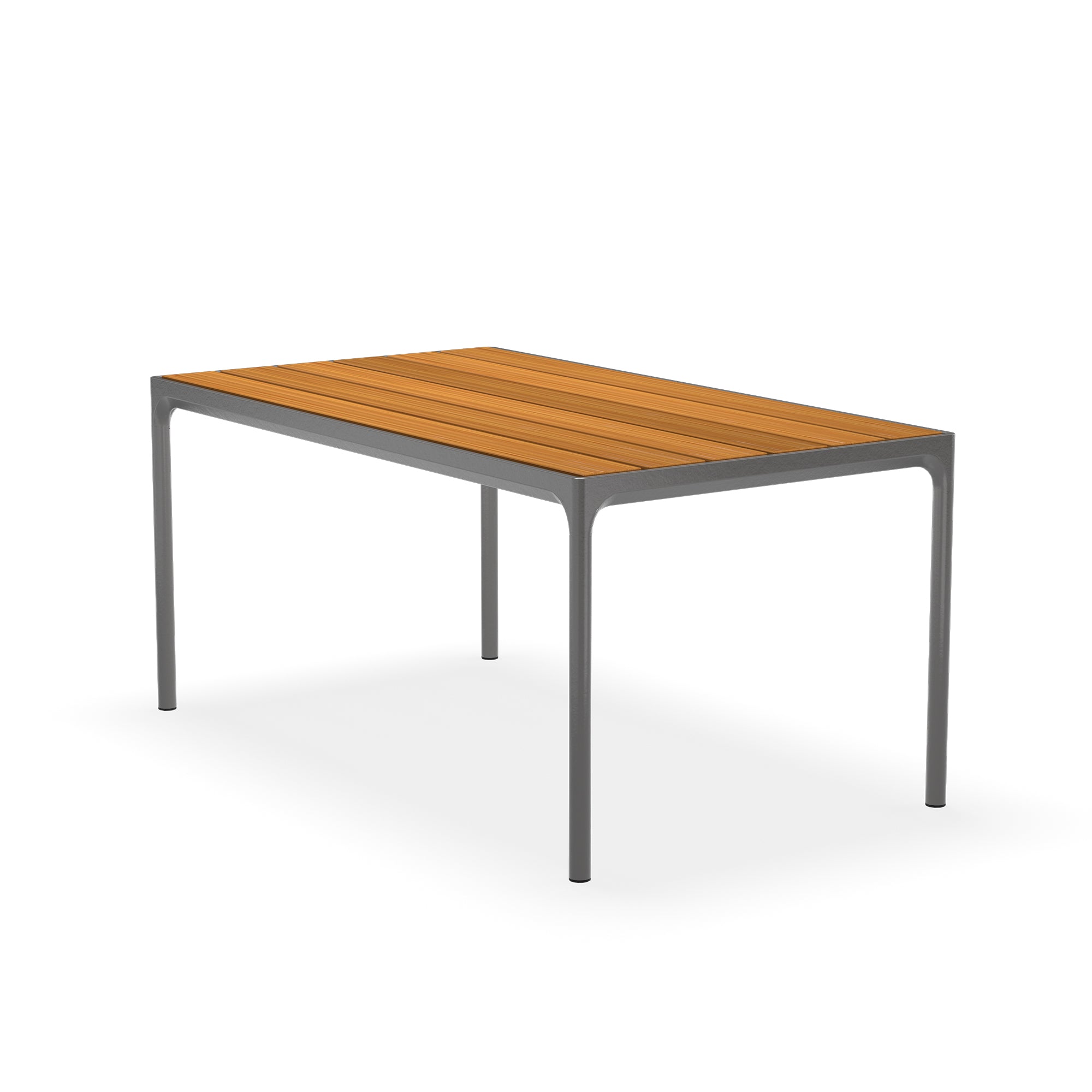 HOUE - FOUR Outdoor Tisch | 160 x 90 cm / Bambus/dunkelgrau