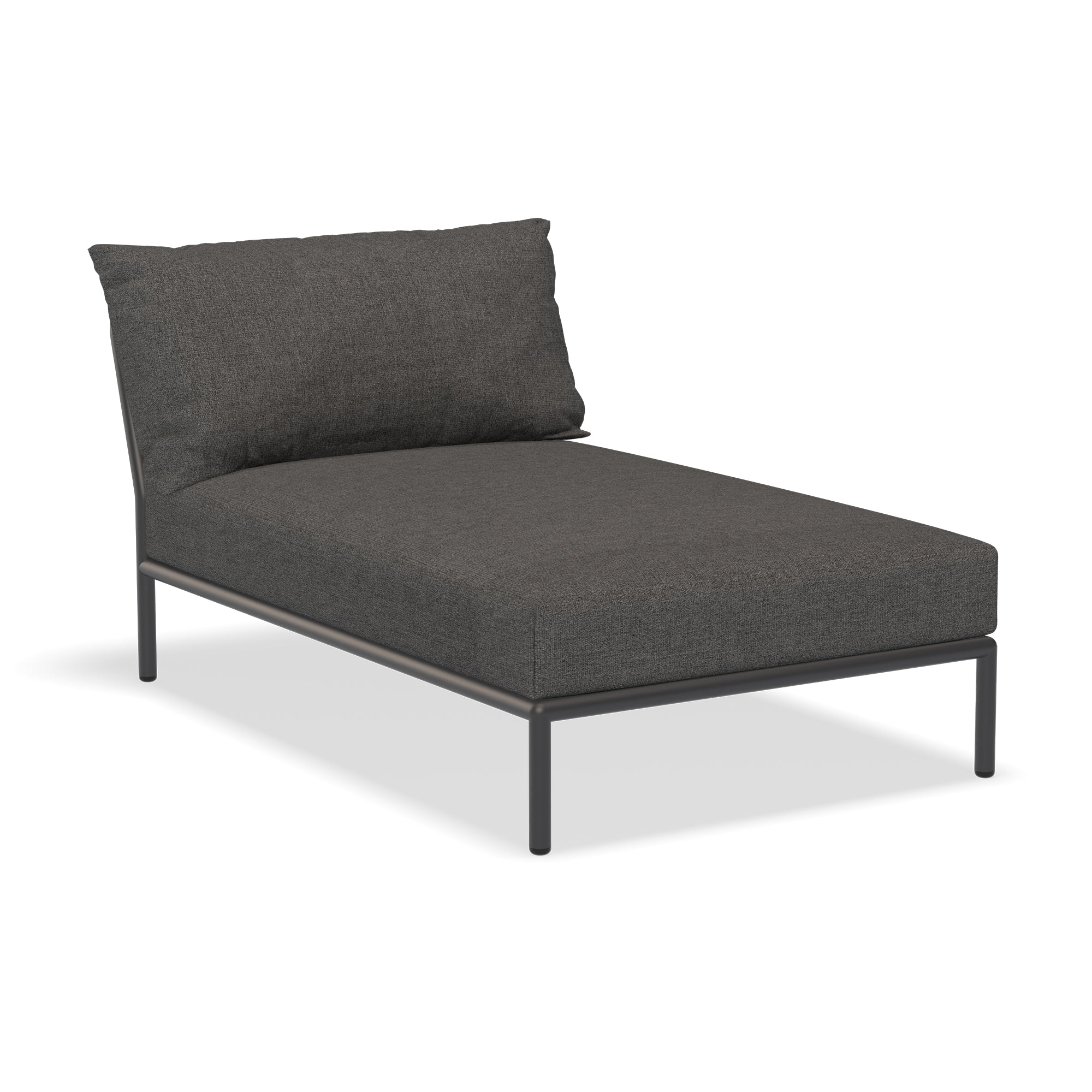 HOUE - Level 2 Chaise Longue | dark grey basic / dark grey