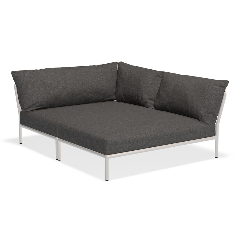 HOUE - Level 2 Cozy Sofa | dark grey basic / rechts / muted white
