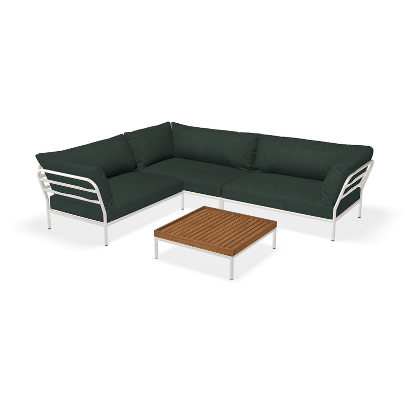 HOUE - Level 2 Loungeset | alpine / Loungeset 7 (inkl. Beistelltisch) / muted white