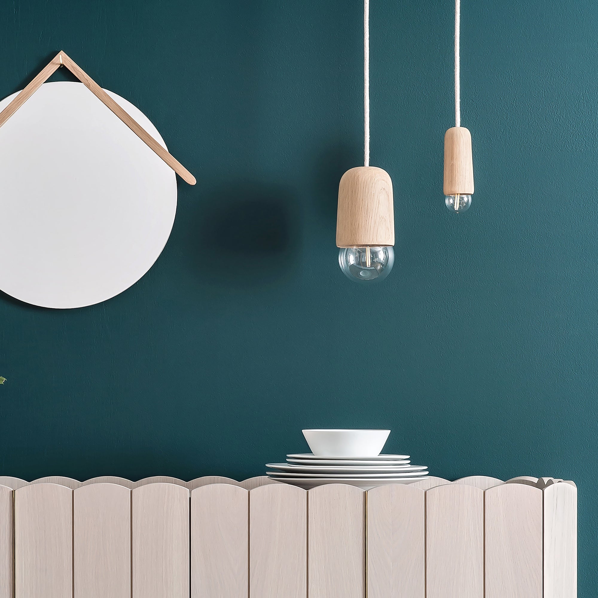 Hartô - Luce Pendelleuchte | medium / Eiche
