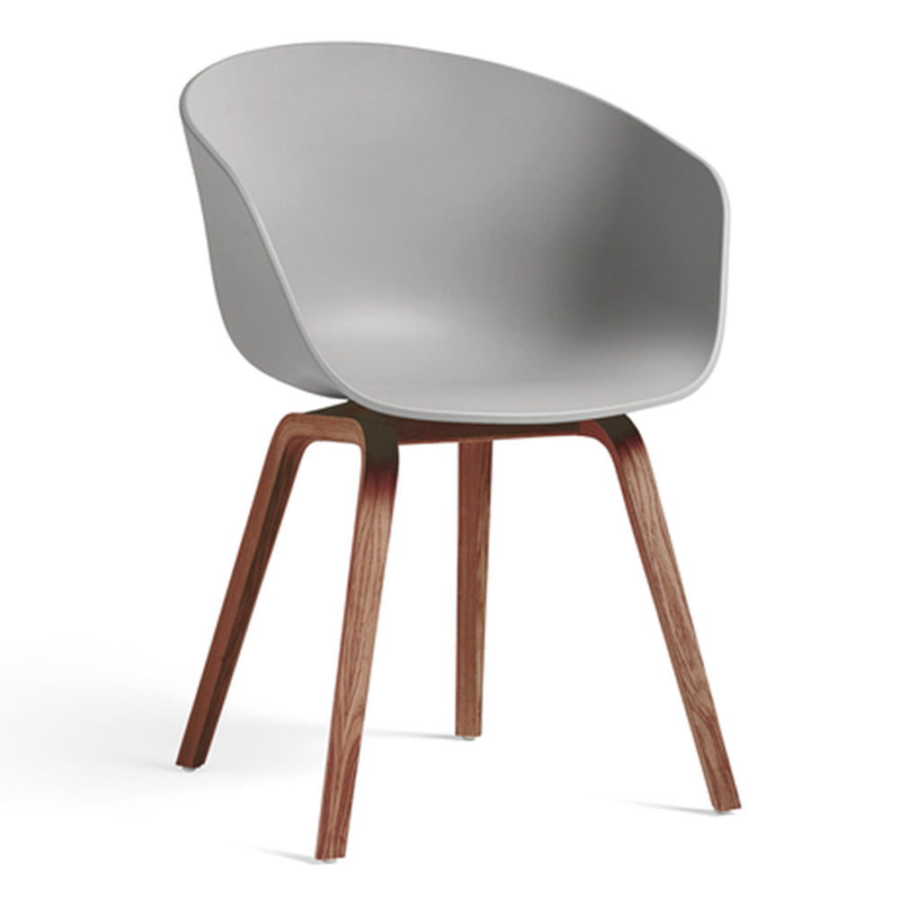 HAY - About A Chair AAC 22 | concrete grey 2.0 / Walnuss lackiert
