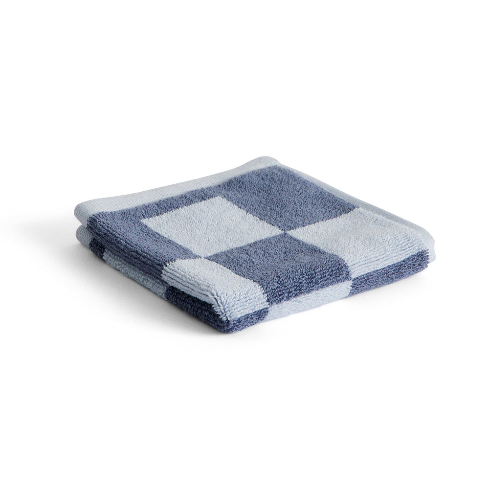 HAY - Check Waschlappen | steel blue