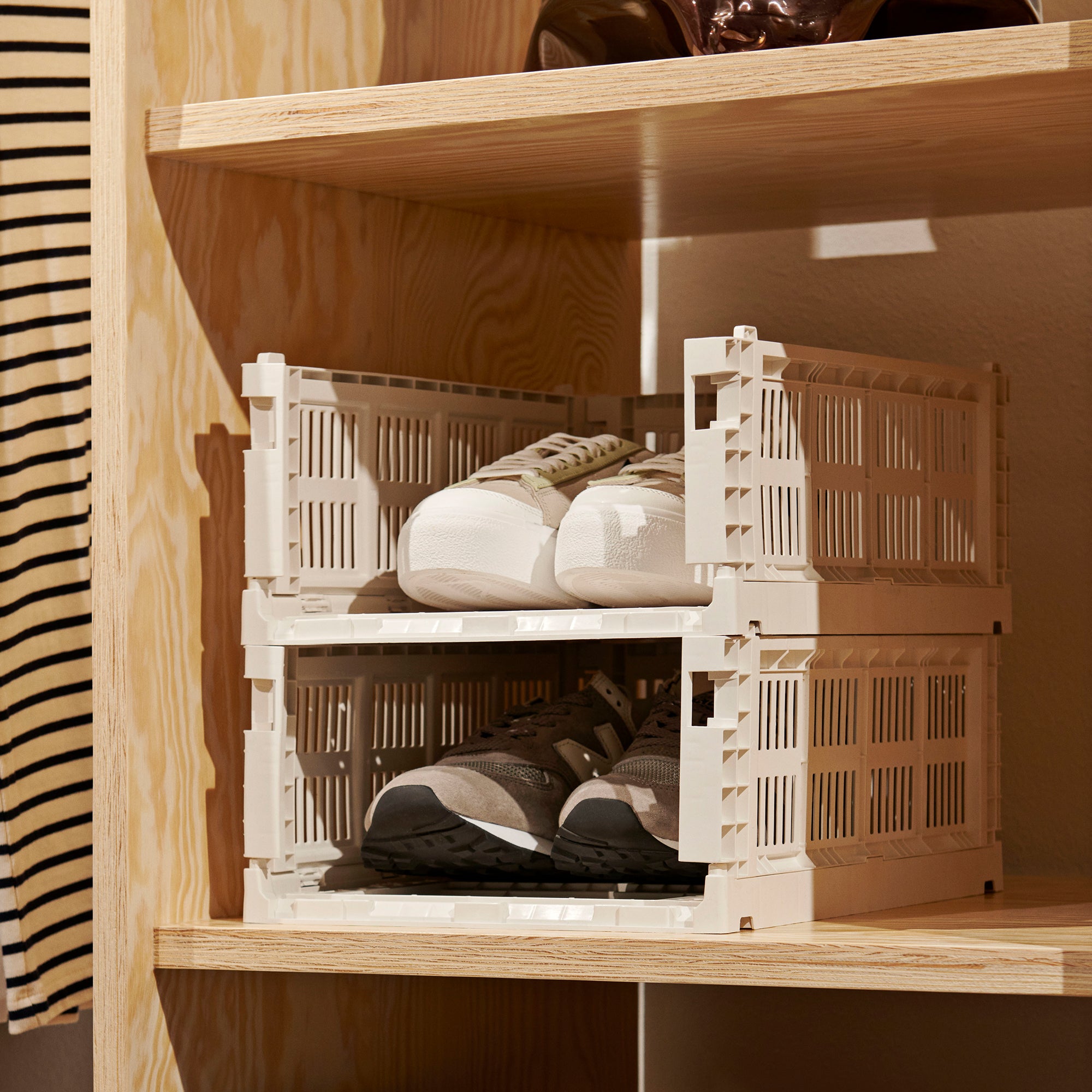 HAY - Colour Crate Korb L recycled | Single / L / off white