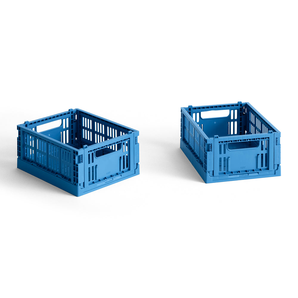 HAY - Colour Crate Korb Mini recycled | electric blue