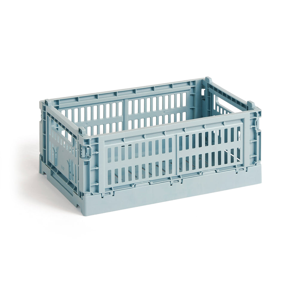 HAY - Colour Crate Korb S recycled | dusty blue