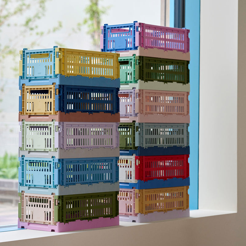 HAY - Colour Crate S Korb-Set recycled
