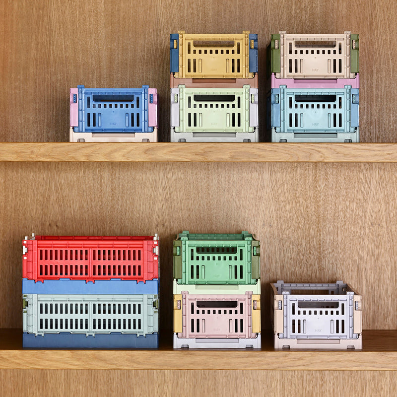 HAY - Colour Crate S Korb-Set recycled
