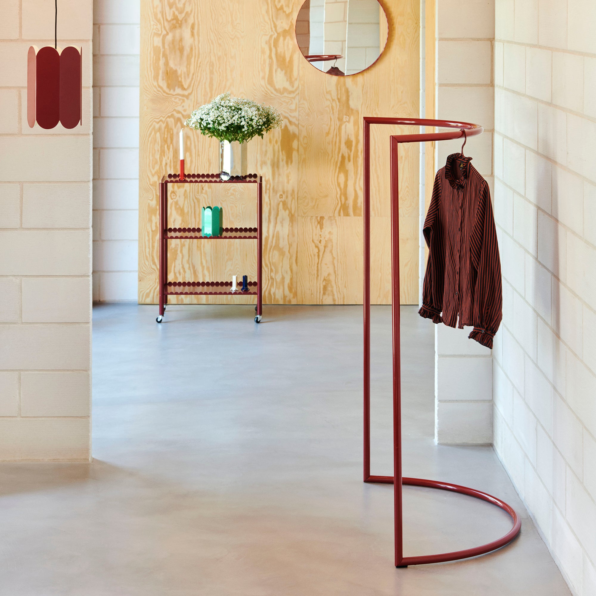 HAY - Colour Rack Garderobenständer | C-Shape / schwarz, C-Shape / maroon red, C-Shape / standard grey, C-Shape / steel blue