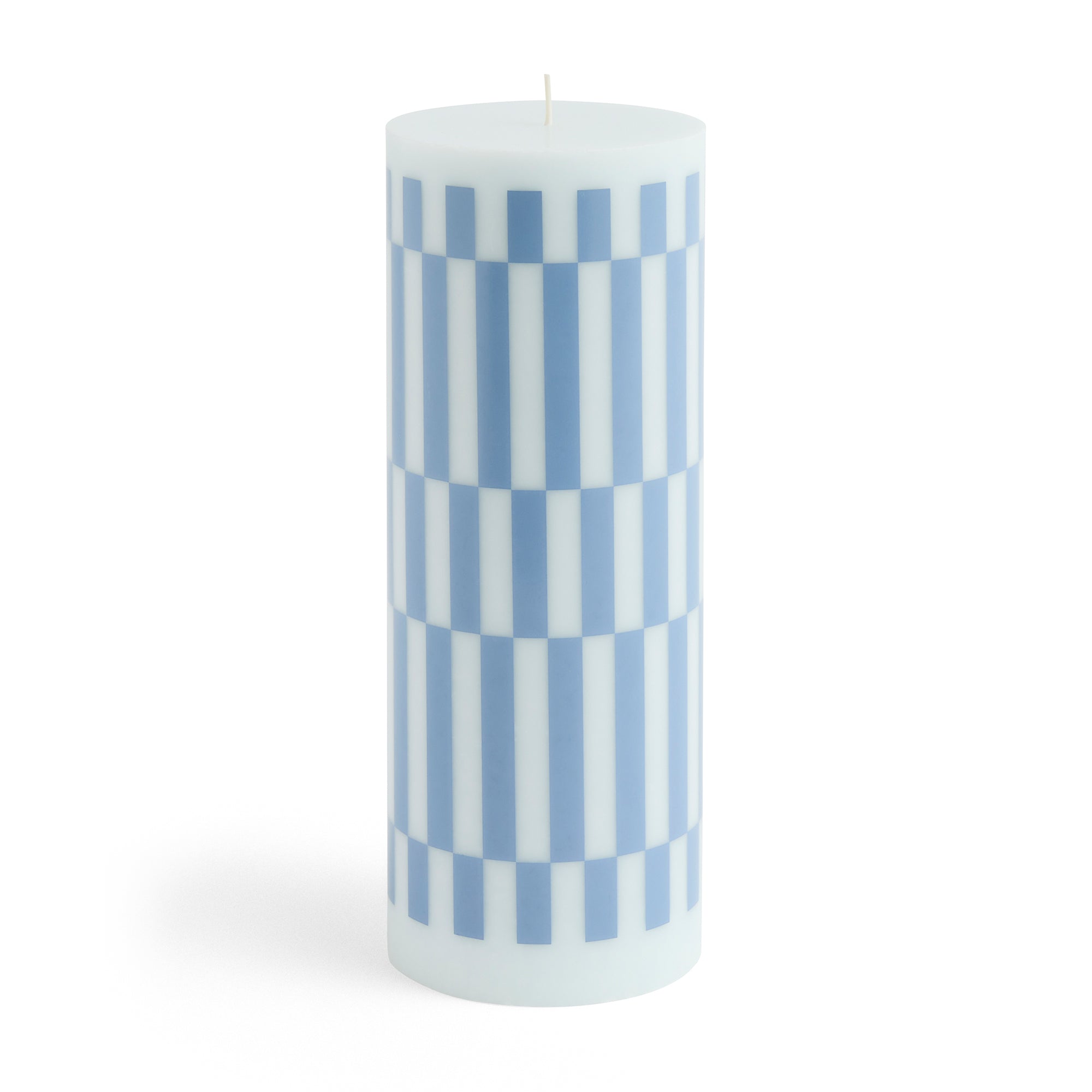 HAY - Column Kerze | L / light blue/dusty blue check