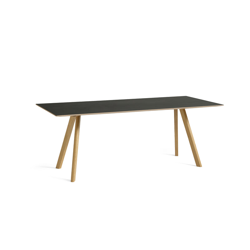 HAY - Copenhague CPH30 Esstisch | 200 x 90 cm / schwarz / Eiche lackiert