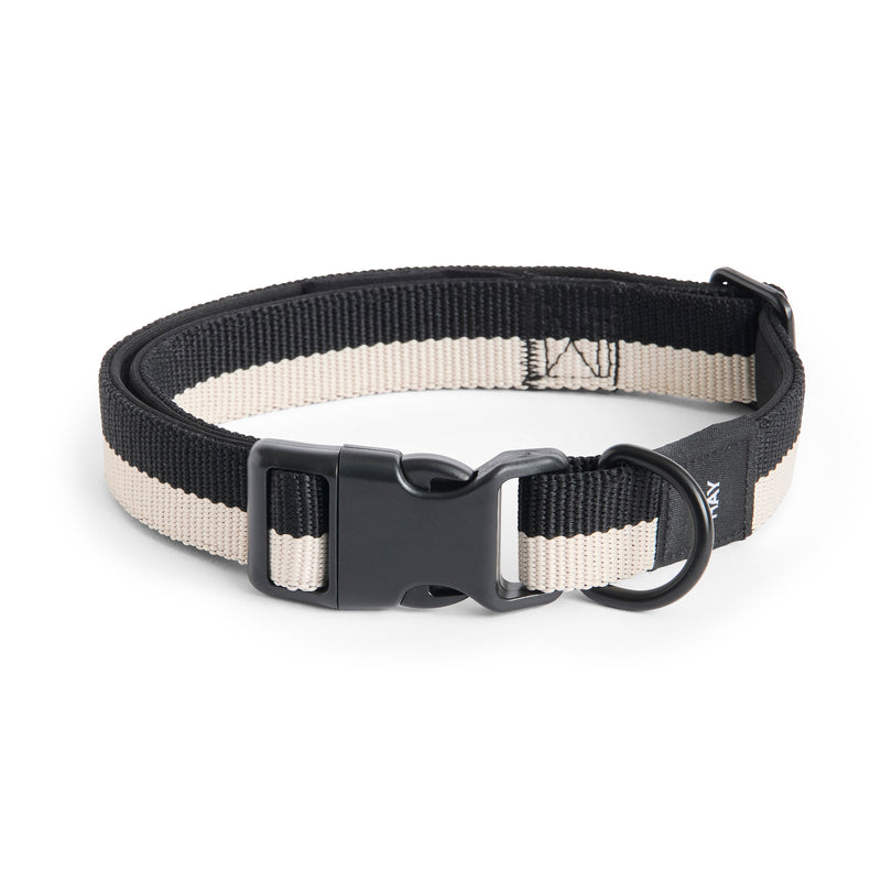 HAY - Dogs Hundehalsband | M/L / schwarz/weiß