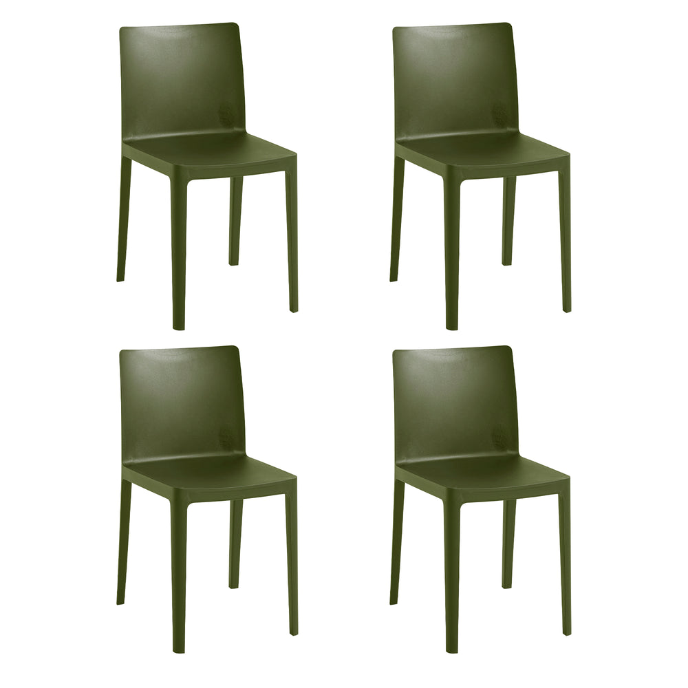 HAY - Élémentaire Chair Set | 4er-Set / olive
