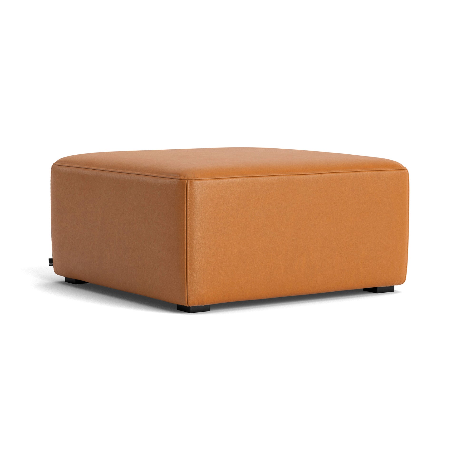 HAY - Mags Ottoman | Leder Sense Cognac / S