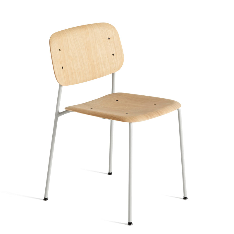 HAY - Soft Edge 40 Stuhl | grau / Eiche klar lackiert
