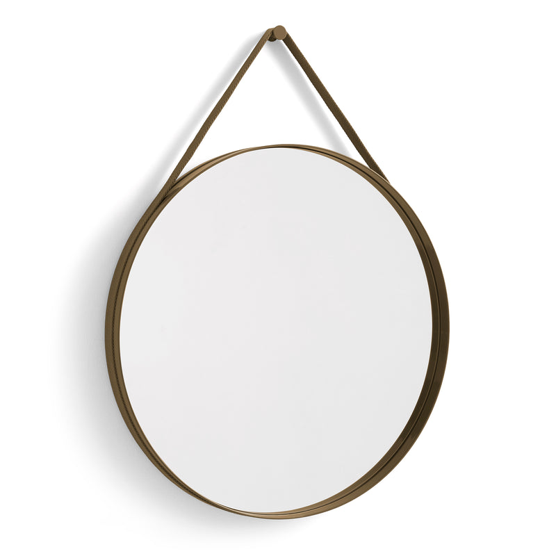 HAY - Strap Mirror | Ø 70 cm / light brown