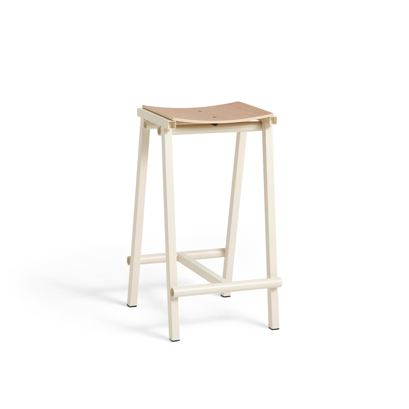 HAY - Taburete 8 Barhocker | niedrig / eggshell / Eiche natur