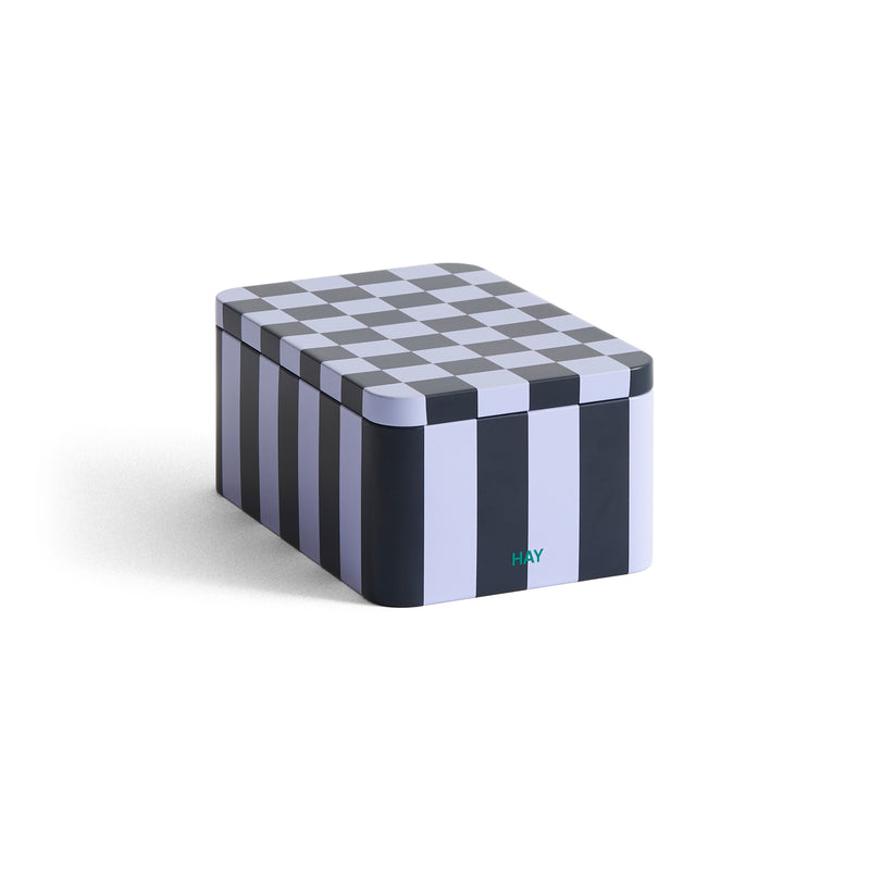 HAY - Tin Container | S / dark blue/lavender