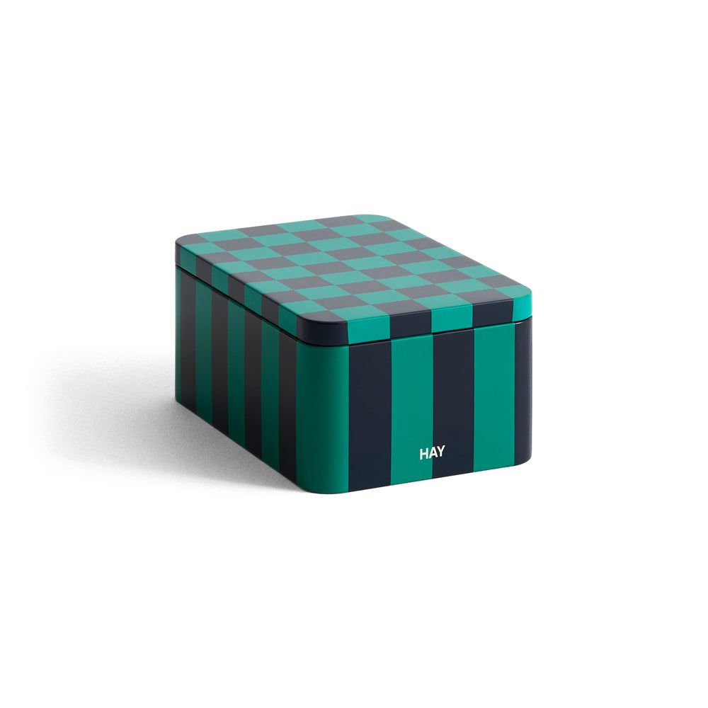 HAY - Tin Container | S / green/dark blue
