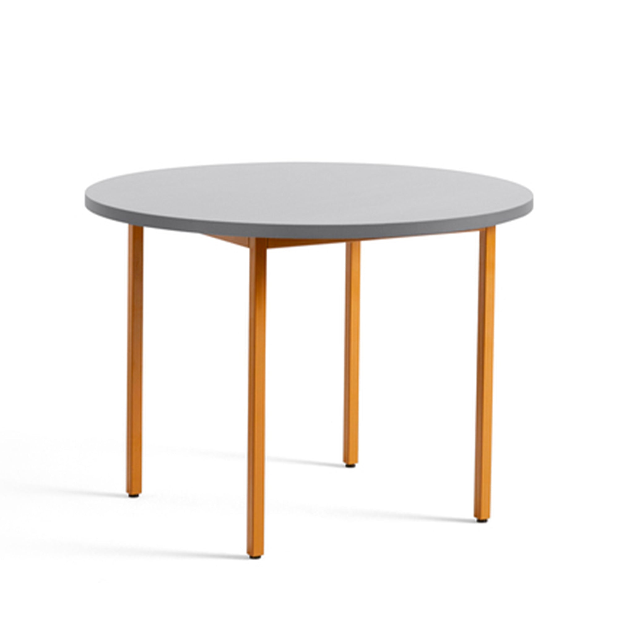 HAY - Two-Colour Esstisch rund | Ø 105 cm / hellgrau/ocker