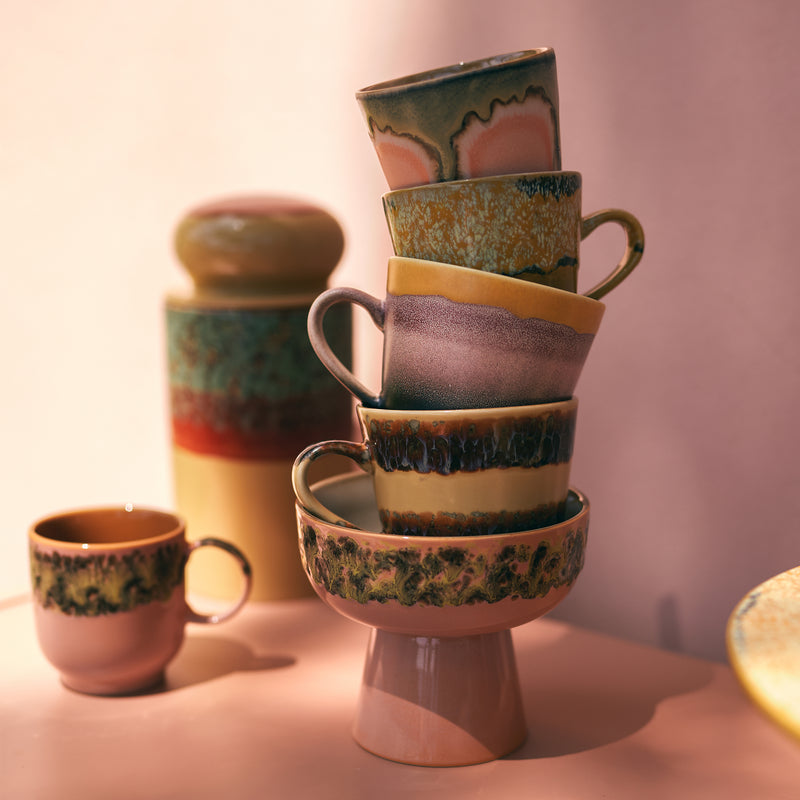 HKliving - 70's Americano Tassen 4er-Set