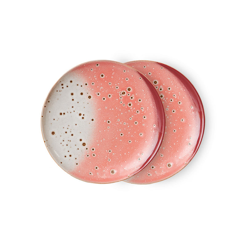 HKliving - 70's Teller Ø 17,5  (2er-Set) | lychee