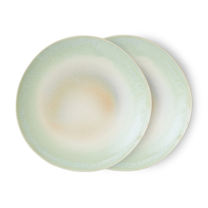 HKliving - 70's Teller Ø 29 cm (2er-Set) | palms
