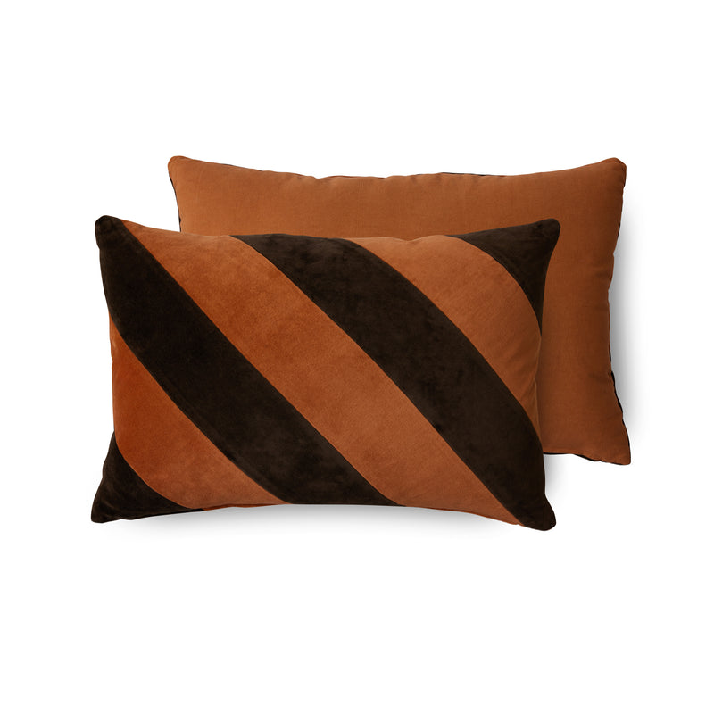 HKliving - Striped Samt-Kissen | 60 x 40 cm / september