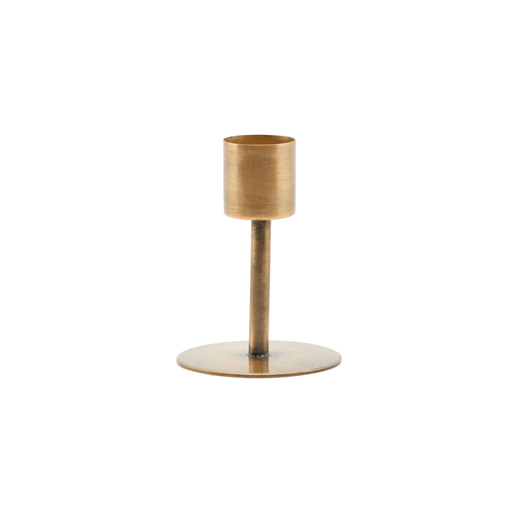 House Doctor - Anit Kerzenständer | Ø 5 x H 7 cm / antikes Messing