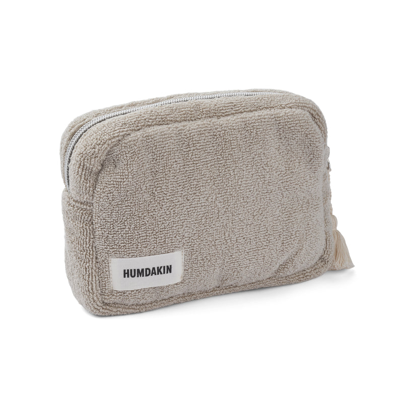 Humdakin - Kosmetiktasche aus Frottee | light stone