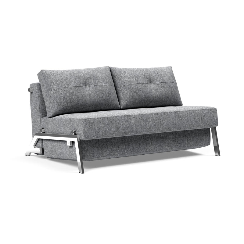 Innovation Living - Cubed 140 Schlafsofa | Innovation Living Twist charcoal (563) / chrom