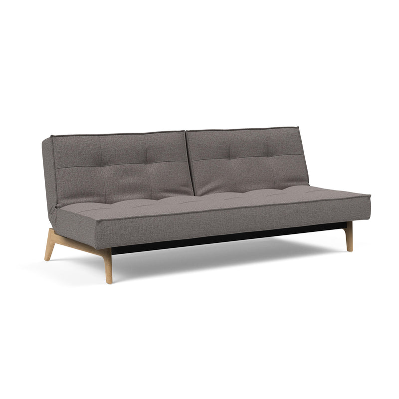 Innovation Living - Splitback Schlafsofa | Innovation Living Mixed Dance grey (521) / Eiche
