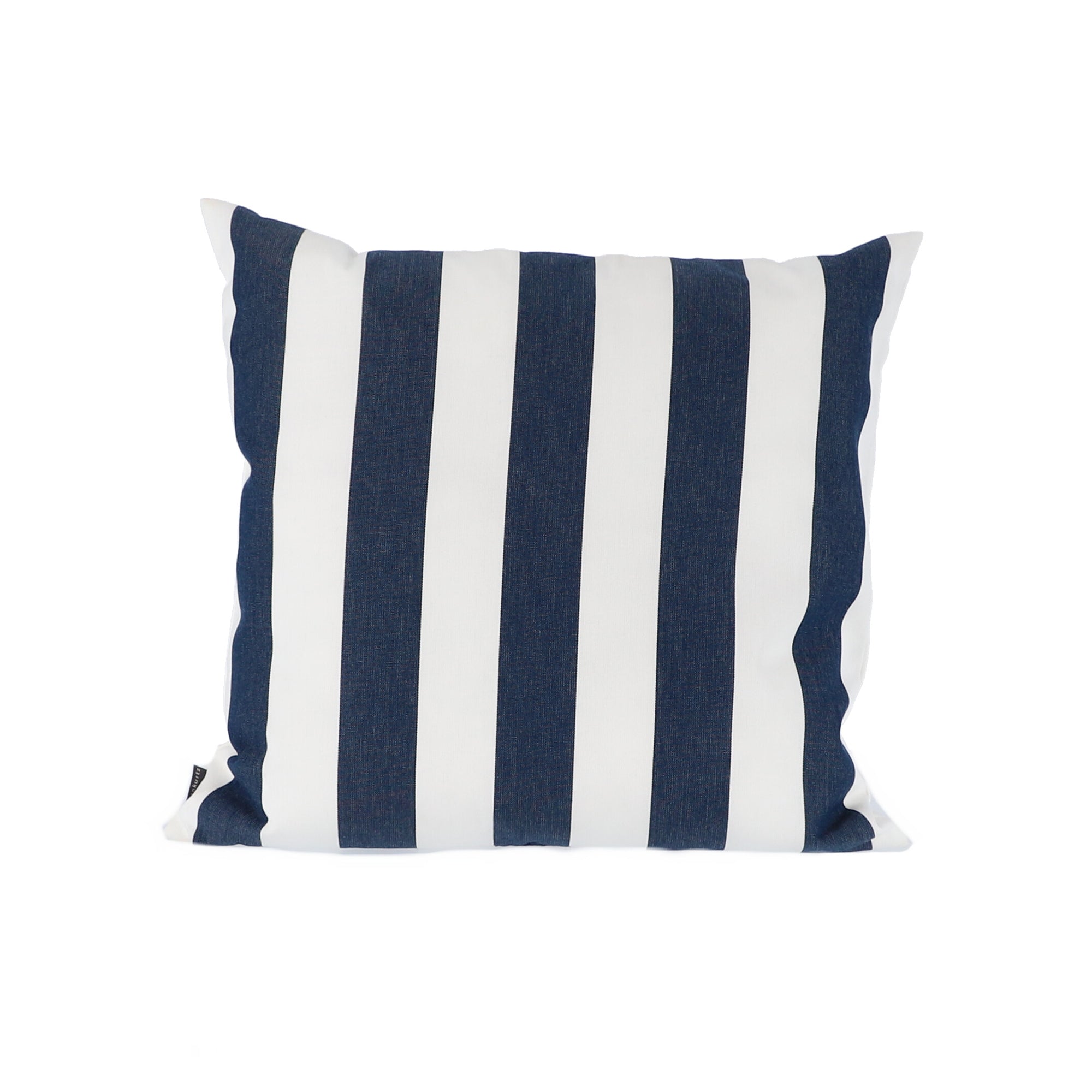Jan Kurtz - Somnia Outdoor Kissen | 48 x 48 cm / Streifen weiß/dunkelblau