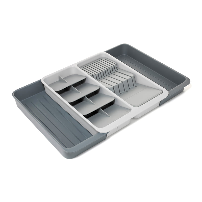 Joseph Joseph - DrawerStore Besteckkasten | ausziehbar inkl. Messer-Organizer / light stone