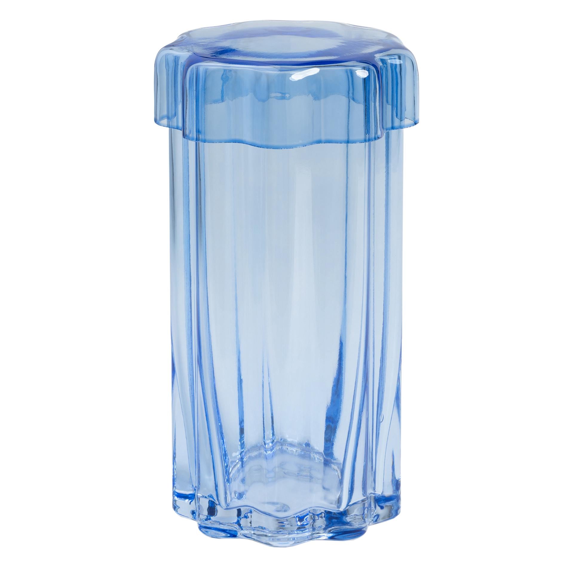 &amp;klevering - Astral Vorratsglas mit Deckel | blau