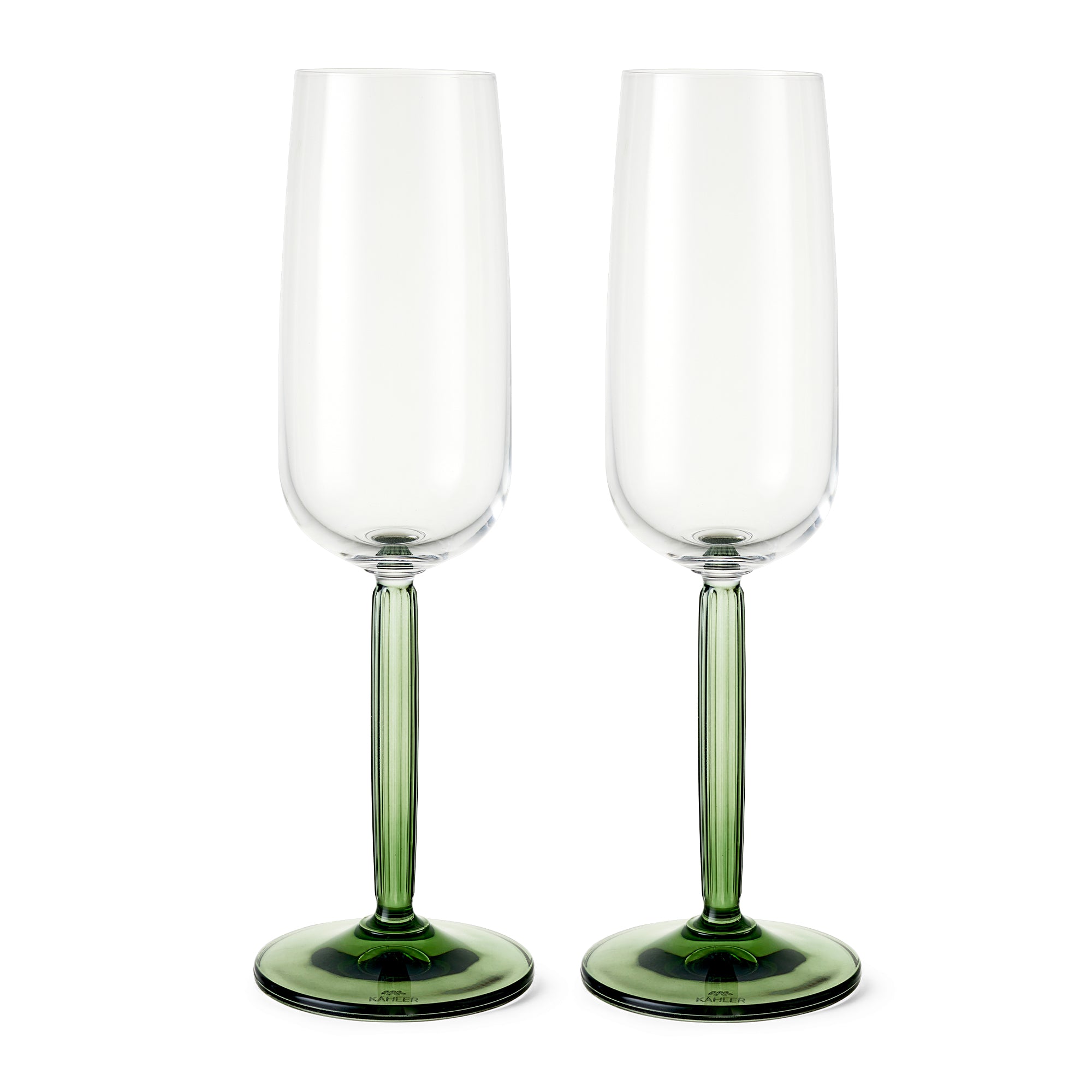 Kähler Design - Hammershøi Champagnerglas | grün