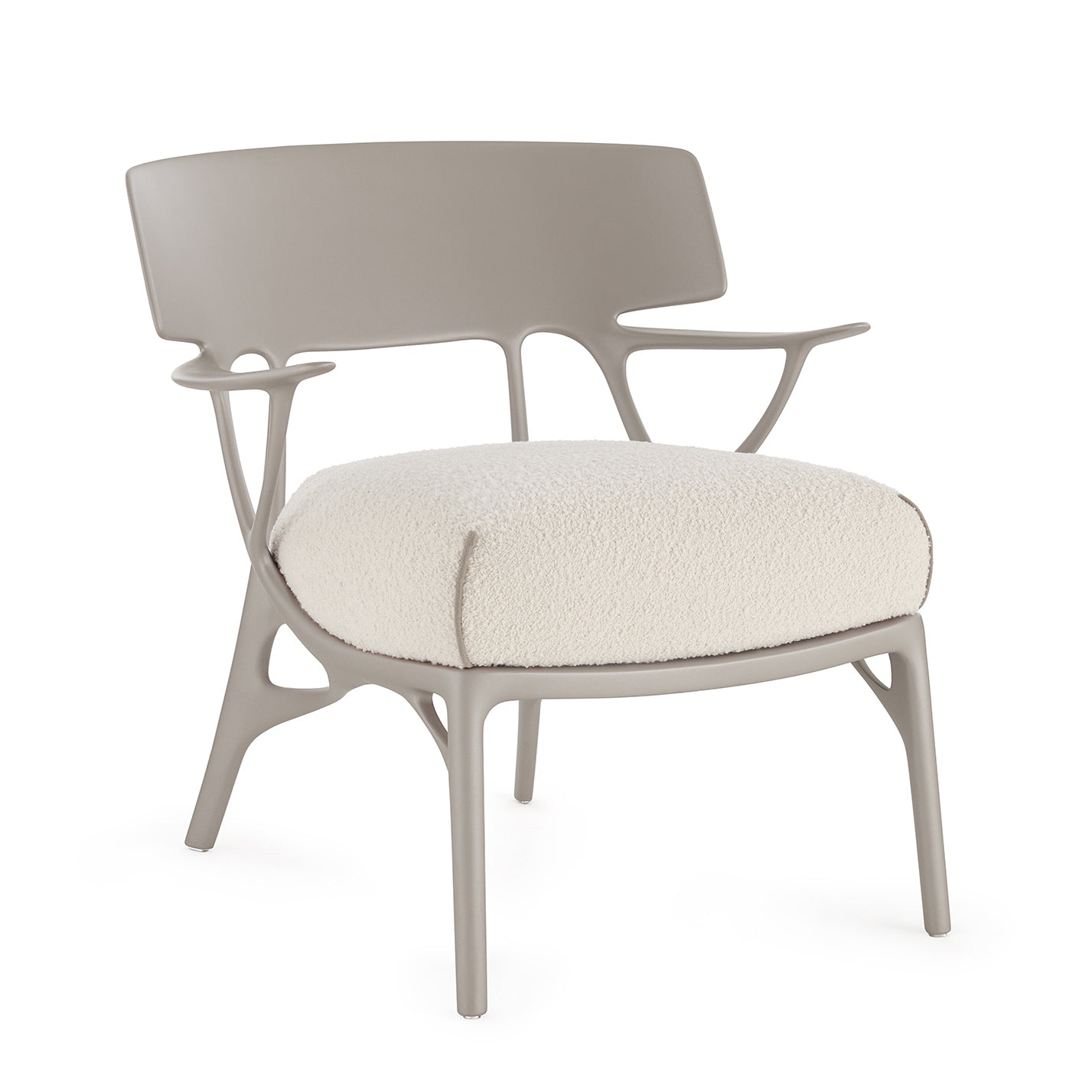 Kartell - A.I. Lounge Chair | grau/weiß