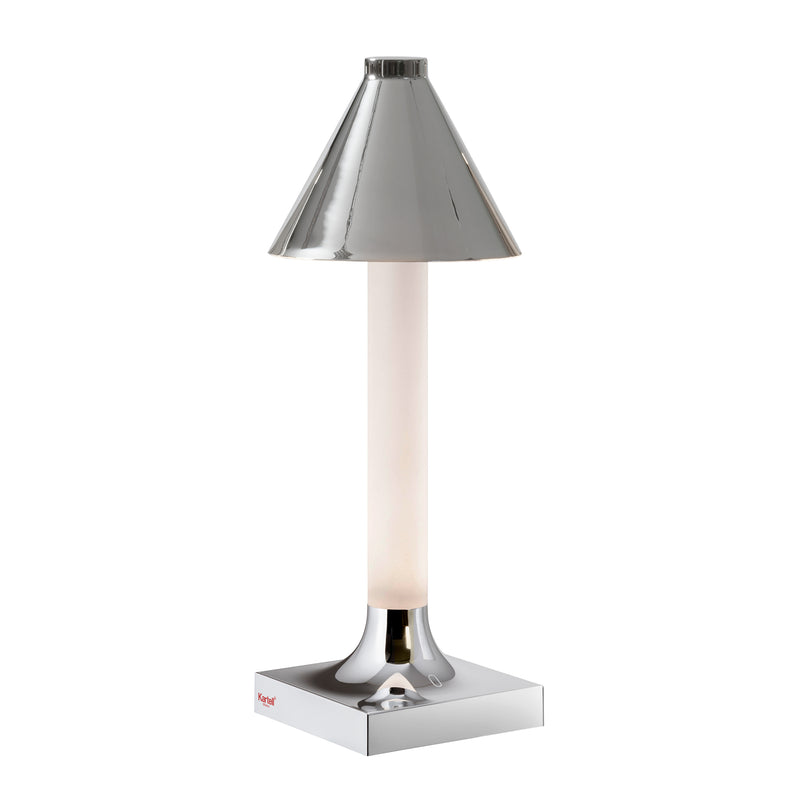 Kartell - Goodnight LED Akkuleuchte mit Diffusor | chrom