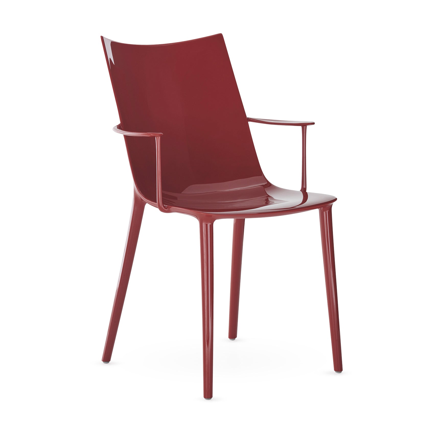Kartell - H.H.H. Armlehnstuhl | burgunder