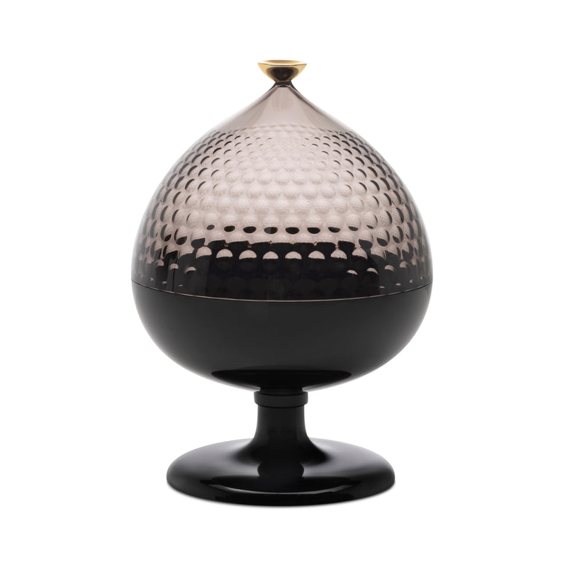 Kartell - Pumo Aufbewahrungsglas | schwarz/fumè