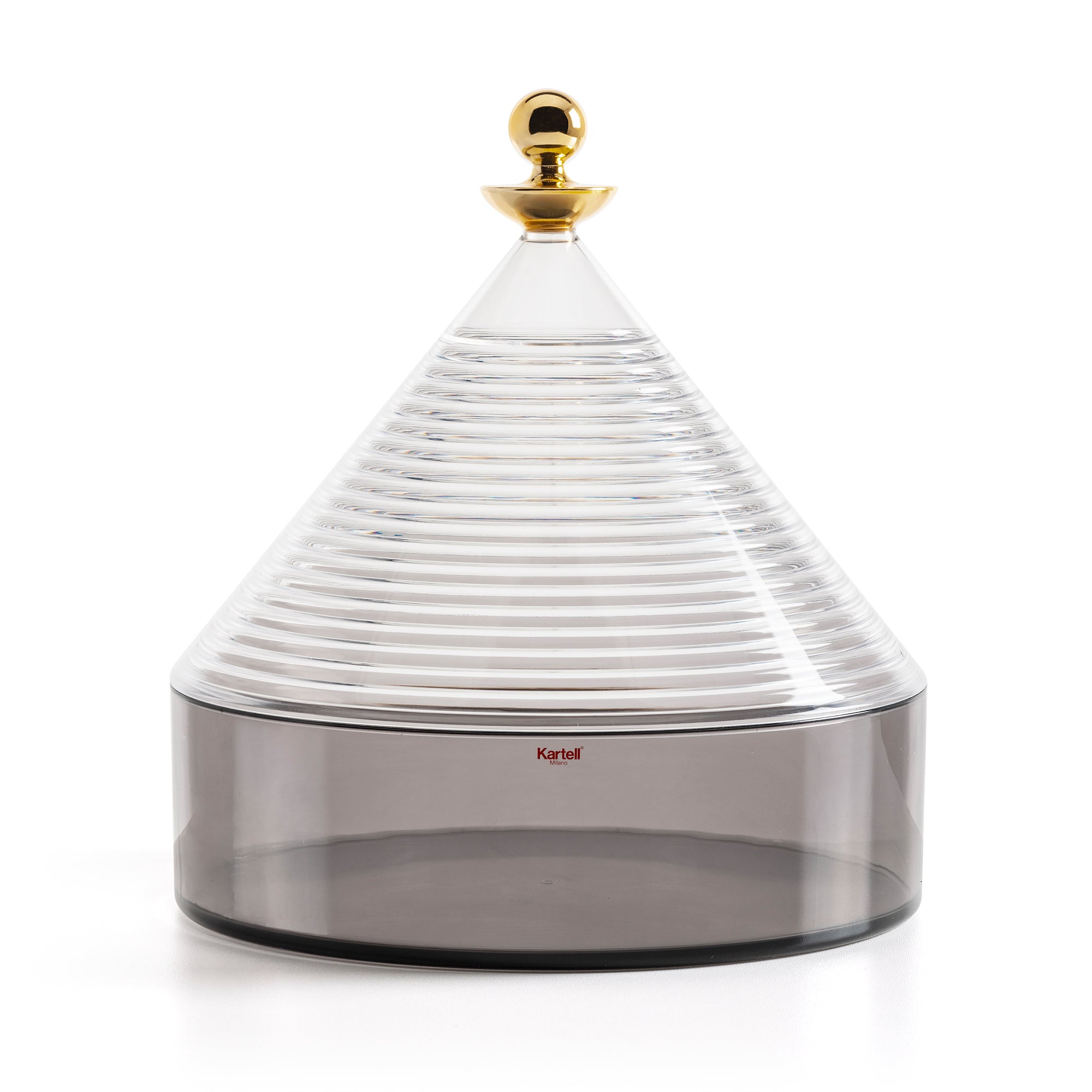 Kartell - Trullo Aufbewahrungsbehälter | Cristallo/fume