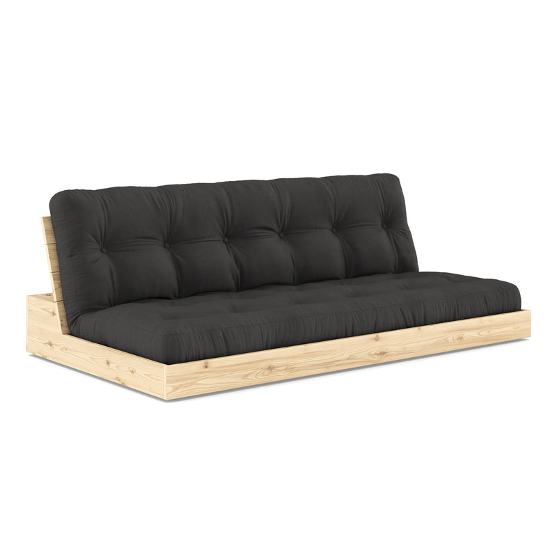 Karup Design - Base Schlafsofa | 734 Dark Grey / 101 clear lacquered