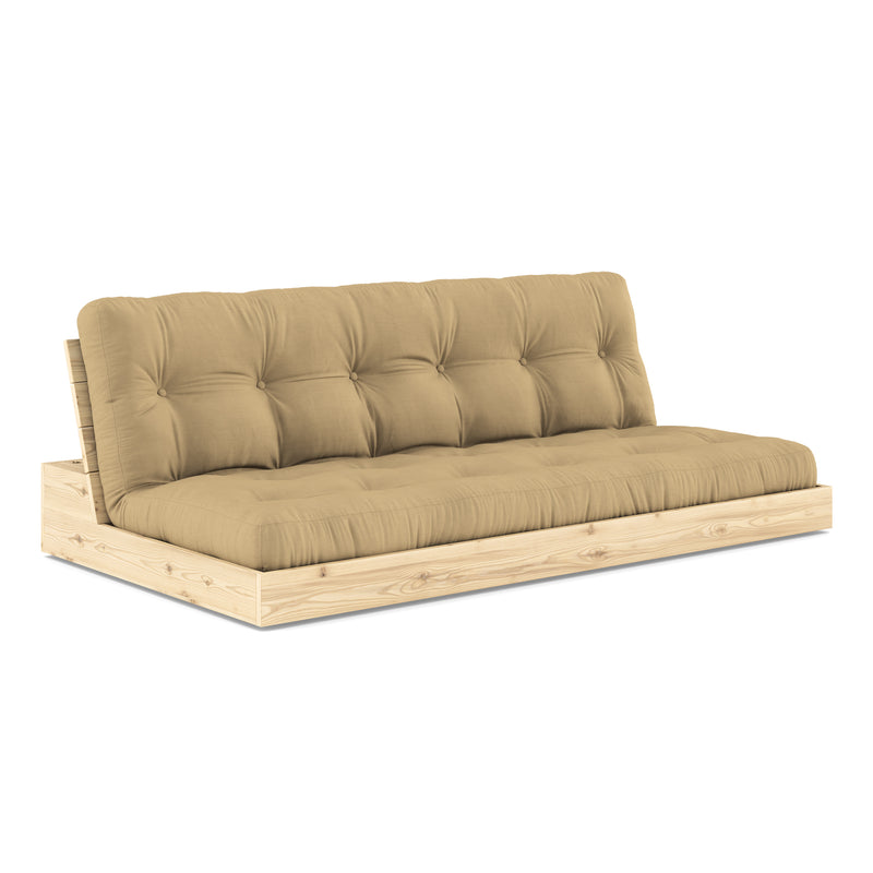 Karup Design - Base Schlafsofa | 758 Wheat Beige / 101 clear lacquered