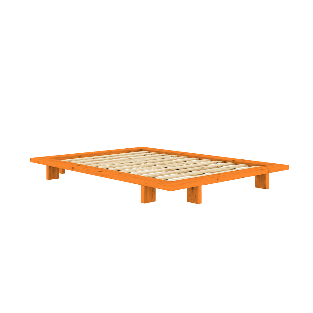 Karup Design - Futonbett Japan | 140 x 200 cm / Kiefer solar orange