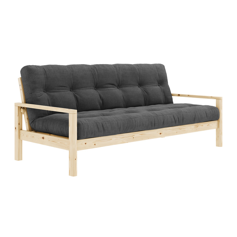 Karup Design - Knob Schlafsofa | 511 Charcoal / 101 clear lacquered
